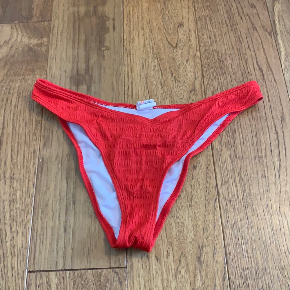 boohoo red bikini bottom